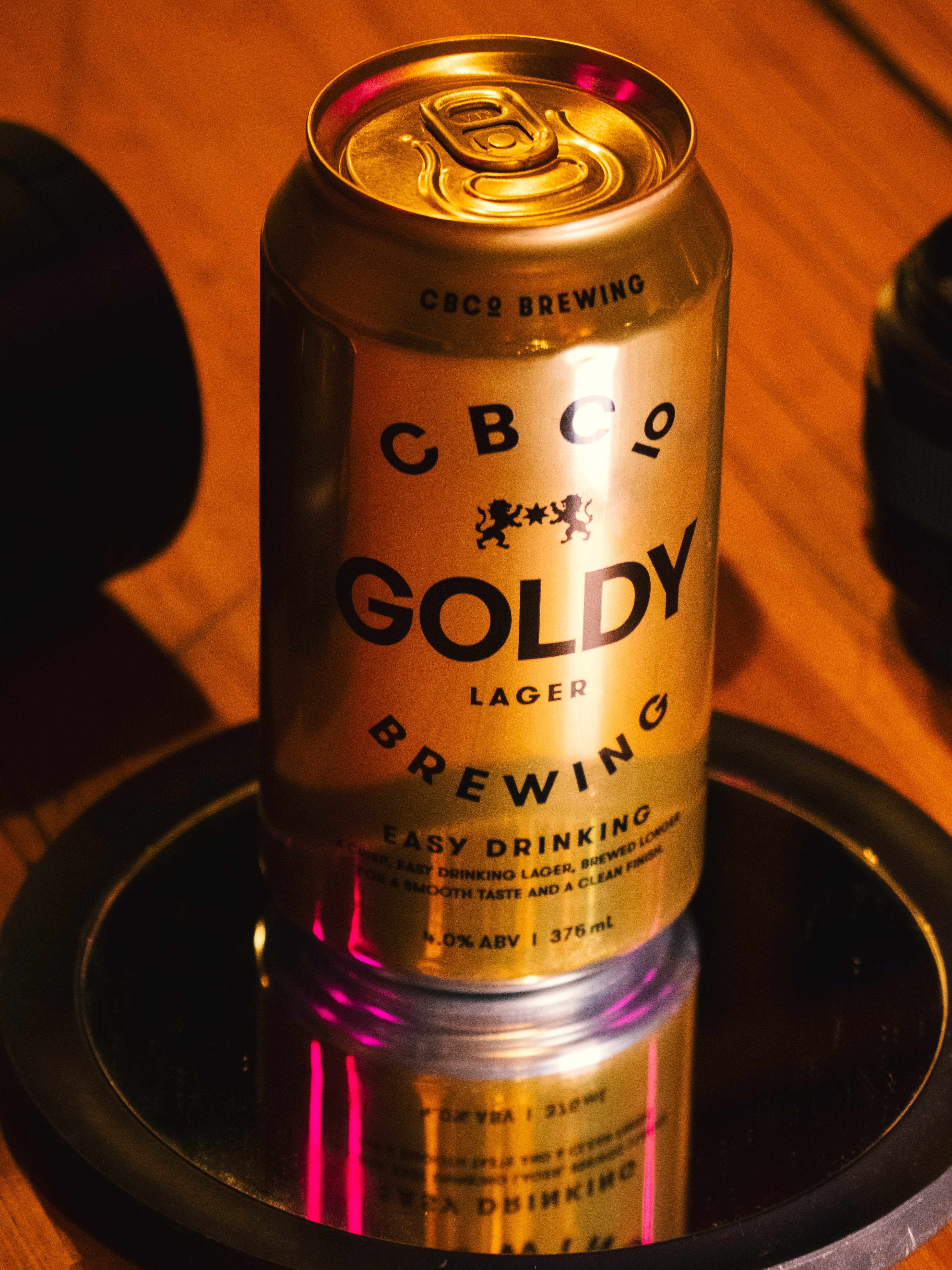 CBCo Goldy Lager, behind the scenes on the feature film Crime Casters